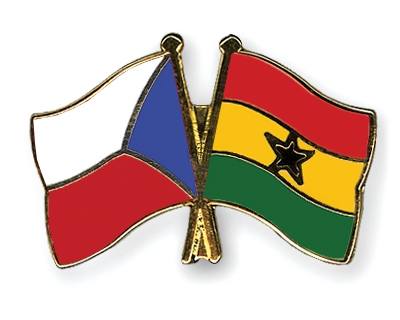 Fahnen Pins Tschechische-Republik Ghana