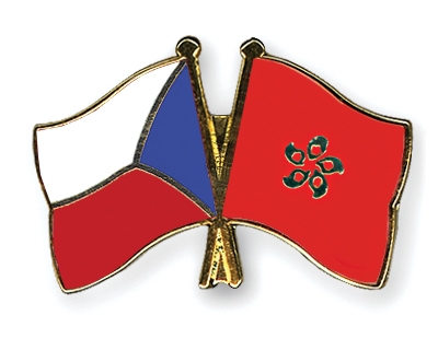 Fahnen Pins Tschechische-Republik Hong-Kong