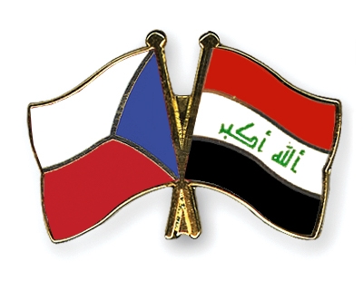 Fahnen Pins Tschechische-Republik Irak
