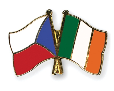 Fahnen Pins Tschechische-Republik Irland