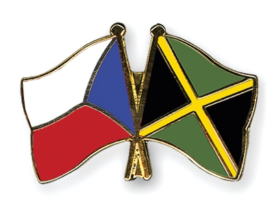 Fahnen Pins Tschechische-Republik Jamaika