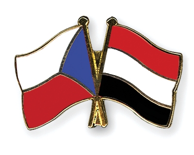 Fahnen Pins Tschechische-Republik Jemen