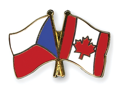 Fahnen Pins Tschechische-Republik Kanada