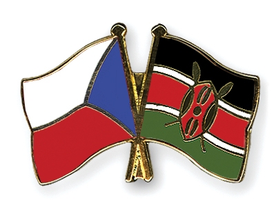 Fahnen Pins Tschechische-Republik Kenia