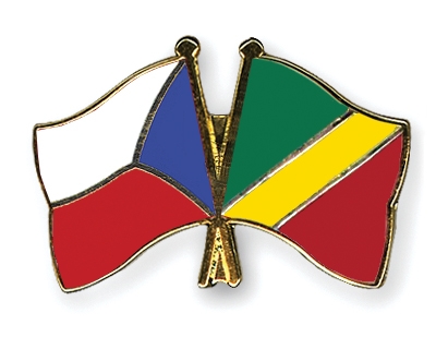 Fahnen Pins Tschechische-Republik Kongo-Republik