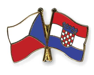 Fahnen Pins Tschechische-Republik Kroatien