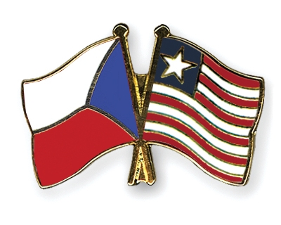 Fahnen Pins Tschechische-Republik Liberia