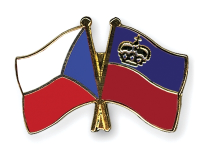 Fahnen Pins Tschechische-Republik Liechtenstein