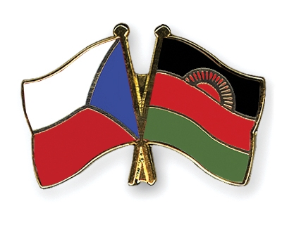 Fahnen Pins Tschechische-Republik Malawi