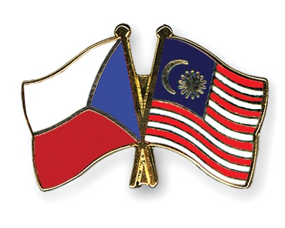 Fahnen Pins Tschechische-Republik Malaysia