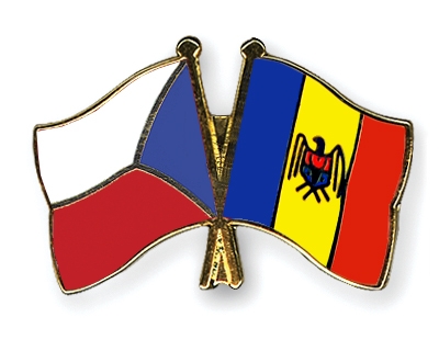 Fahnen Pins Tschechische-Republik Moldau