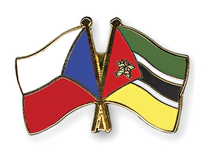 Fahnen Pins Tschechische-Republik Mosambik