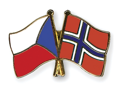 Fahnen Pins Tschechische-Republik Norwegen