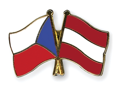 Fahnen Pins Tschechische-Republik sterreich