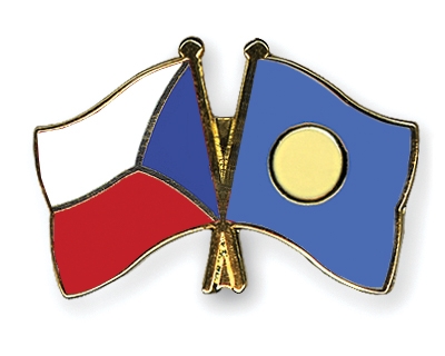 Fahnen Pins Tschechische-Republik Palau