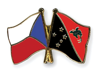 Fahnen Pins Tschechische-Republik Papua-Neuguinea