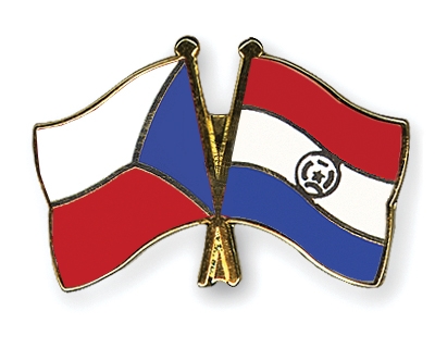 Fahnen Pins Tschechische-Republik Paraguay