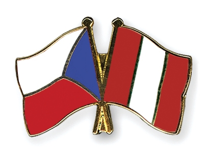Fahnen Pins Tschechische-Republik Peru