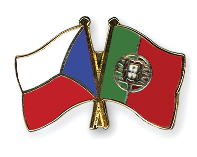 Fahnen Pins Tschechische-Republik Portugal