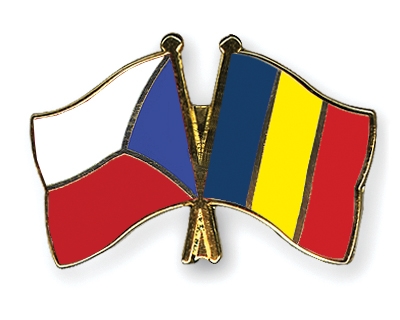 Fahnen Pins Tschechische-Republik Rumnien
