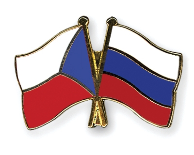 Fahnen Pins Tschechische-Republik Russland