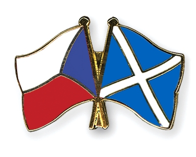Fahnen Pins Tschechische-Republik Schottland