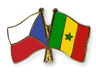 Fahnen Pins Tschechische-Republik Senegal