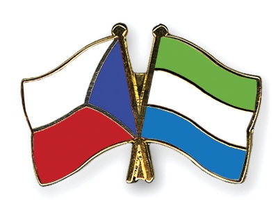Fahnen Pins Tschechische-Republik Sierra-Leone