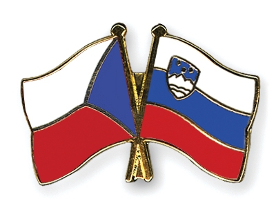 Fahnen Pins Tschechische-Republik Slowenien