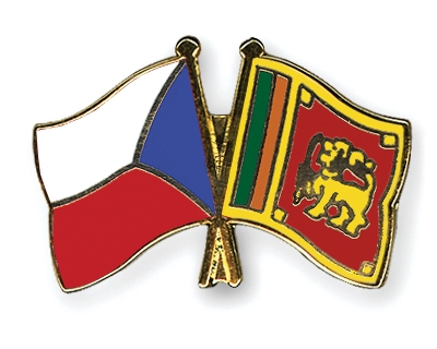 Fahnen Pins Tschechische-Republik Sri-Lanka