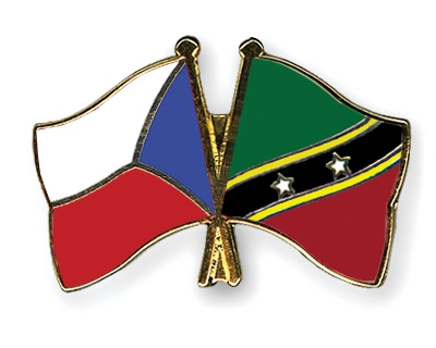 Fahnen Pins Tschechische-Republik St-Kitts-und-Nevis