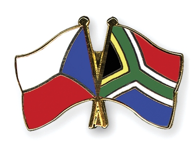 Fahnen Pins Tschechische-Republik Sdafrika