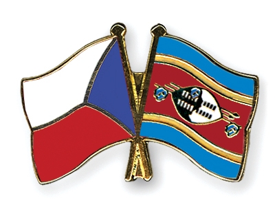 Fahnen Pins Tschechische-Republik Swasiland