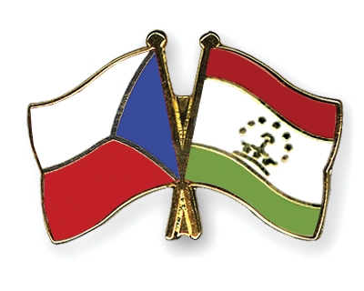 Fahnen Pins Tschechische-Republik Tadschikistan