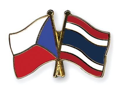Fahnen Pins Tschechische-Republik Thailand