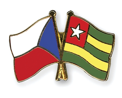 Fahnen Pins Tschechische-Republik Togo
