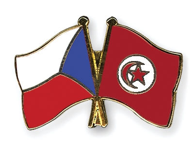 Fahnen Pins Tschechische-Republik Tunesien