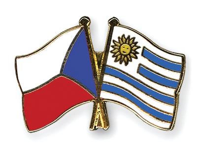Fahnen Pins Tschechische-Republik Uruguay