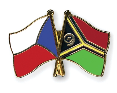 Fahnen Pins Tschechische-Republik Vanuatu