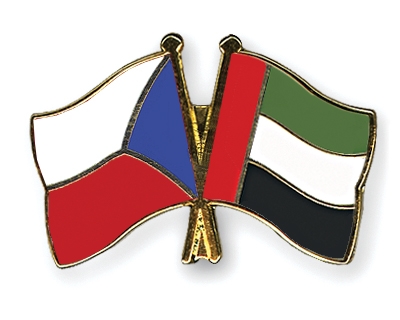 Fahnen Pins Tschechische-Republik Ver-Arab-Emirate