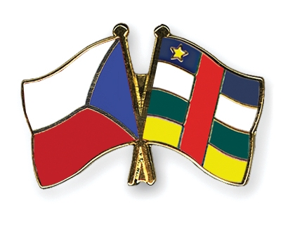 Fahnen Pins Tschechische-Republik Zentralafrikanische-Republik