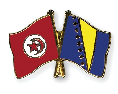 Fahnen Pins Tunesien Bosnien-und-Herzegowina
