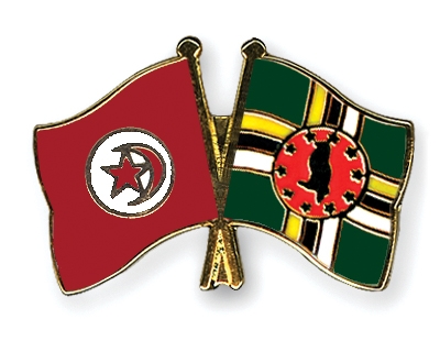 Fahnen Pins Tunesien Dominica