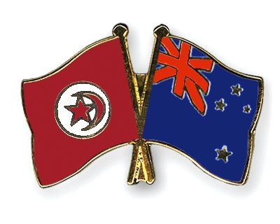 Fahnen Pins Tunesien Neuseeland