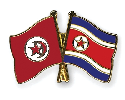 Fahnen Pins Tunesien Nordkorea