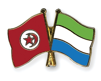 Fahnen Pins Tunesien Sierra-Leone
