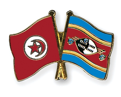 Fahnen Pins Tunesien Swasiland