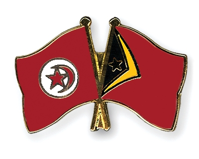 Fahnen Pins Tunesien Timor-Leste