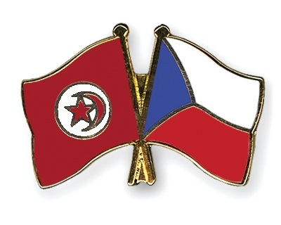 Fahnen Pins Tunesien Tschechische-Republik