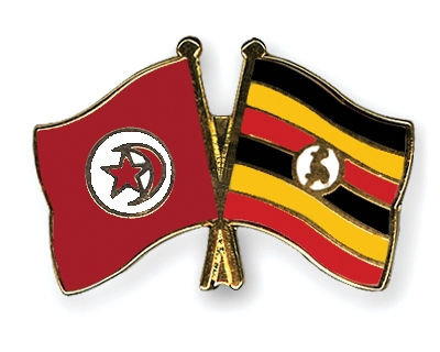 Fahnen Pins Tunesien Uganda